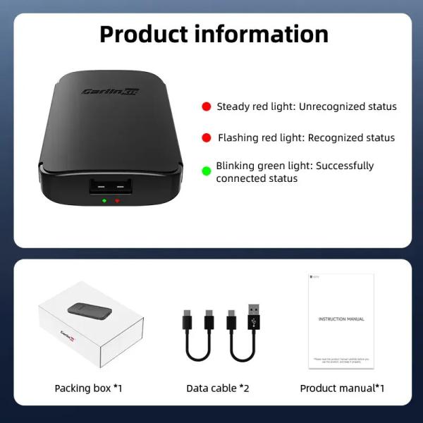 Android Auto Wired To Wireless Adapter Smart Ai Box Plug And Play Dongle CPC200-A2A