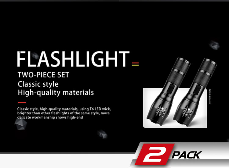 Camping Tactical Torch Outdoor Working Light IP65 Multifunction Emergency Flashlight