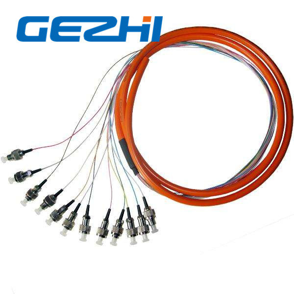 Multi - Fiber 12 Core Optical Fiber Components , 1 /1.5 Meter FC Ribbon Pigtail
