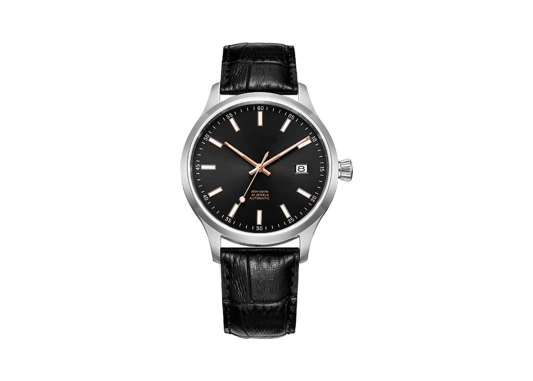 C3 Luminous Stainless Steel Dive Watches Automatic Genuine Leather
