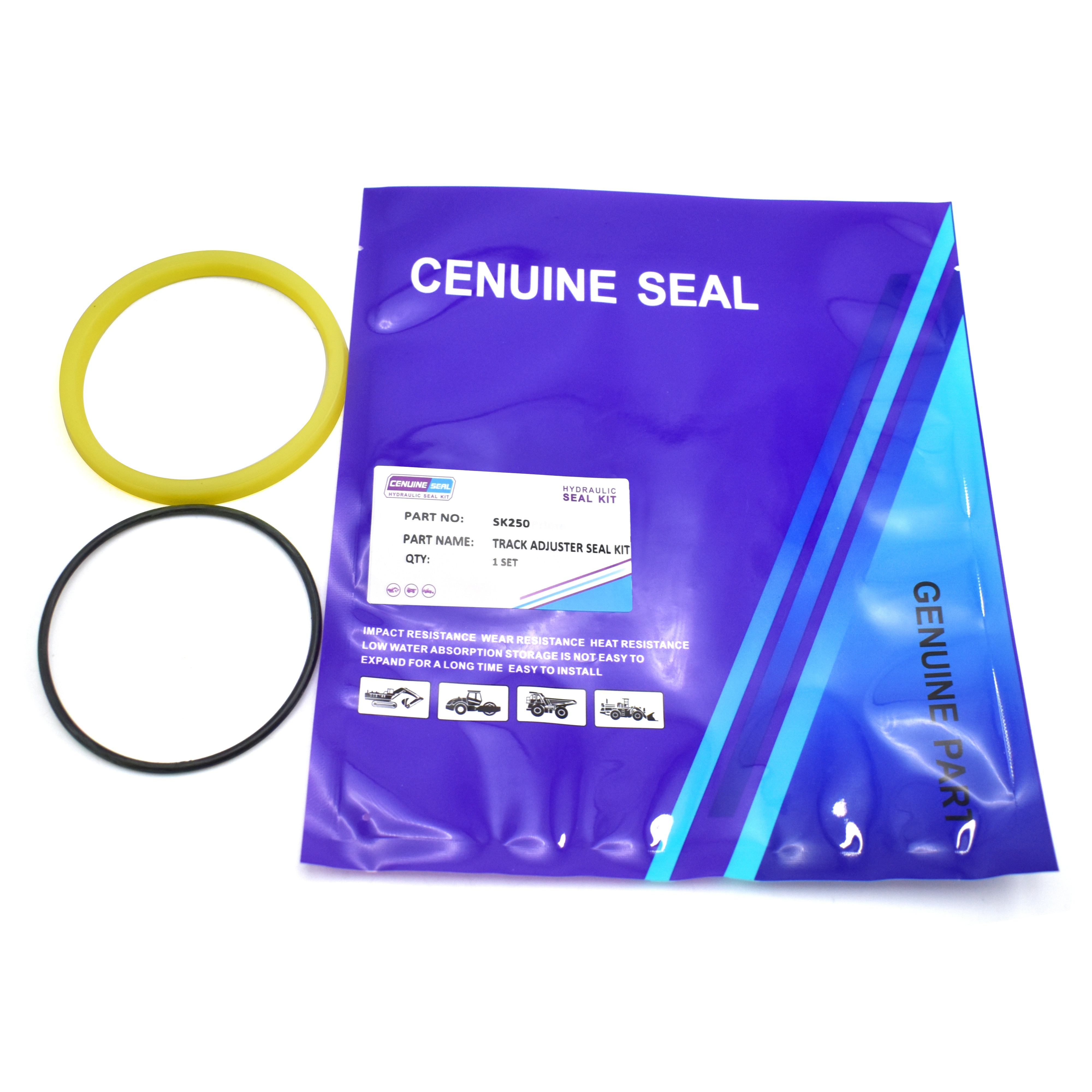 SK250 Hydraulic Track Adjuster Seal Kit For Kobelco Excavator Replacement Cylinder Components
