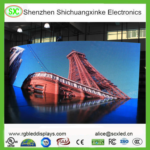 Full Color LED Curtain Wall Display,Indoor Stadium LED Stage Curtain Screen P2.5