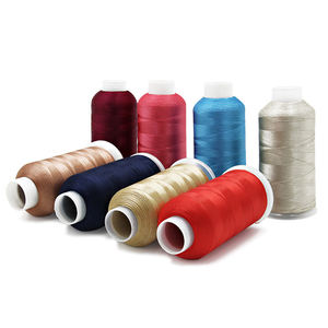 Abrasion Resistant White Embroidery Thread 120d 2 5000m ISO9001