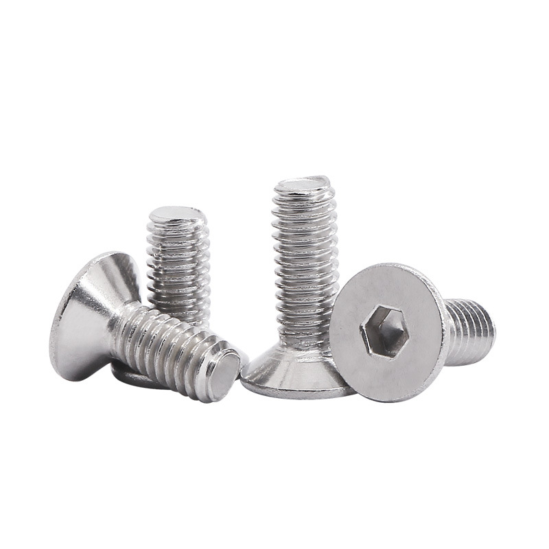 Grade S32205 Duplex 2205 M10 Stainless Steel Machine Screw Hex Socket Countersunk Head 6605- in Inch and Metric System