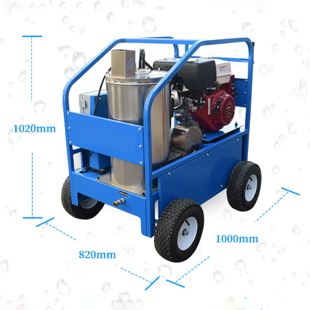 200bar Cold Hot Water Jet Cleaner With Electric Motor Driven Type / Fuel Boiler Heating