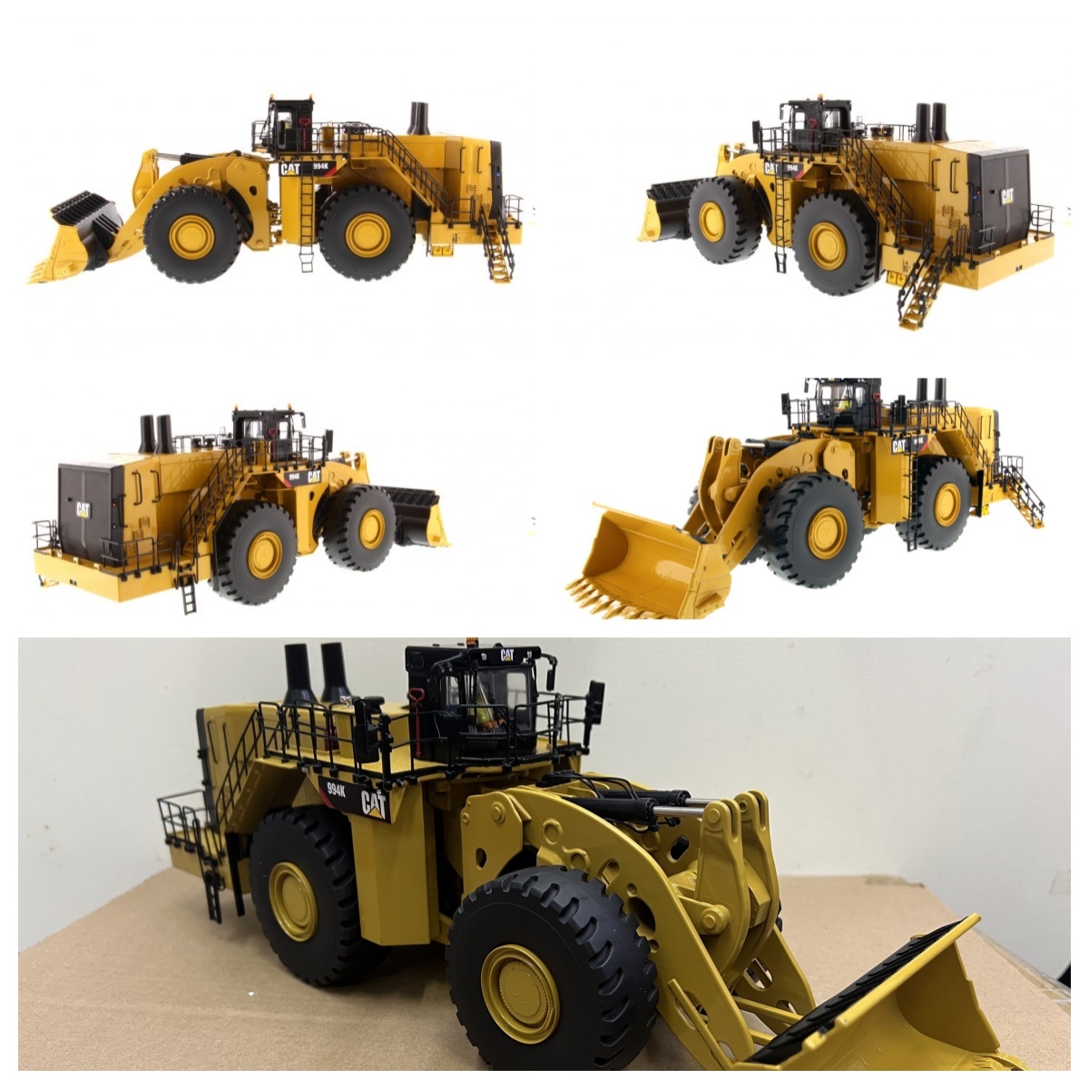 DM Earthmoving Heavy Duty Wheel Loader Alloy Construction Vehicle Model 1/50 85505C