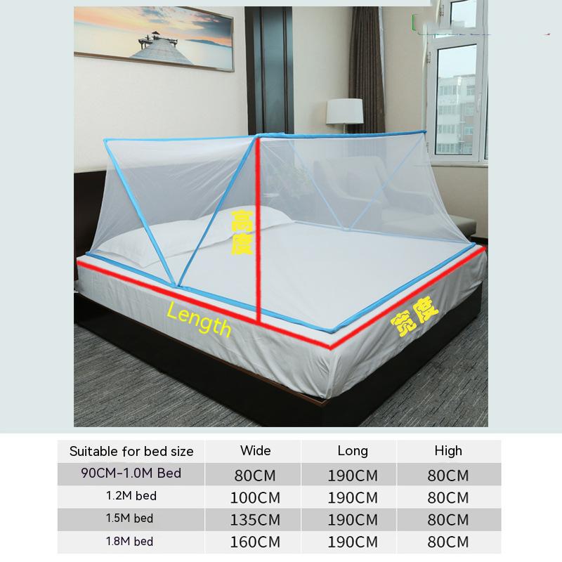 Summer Folded Mosquito Net Tent for Adults 100% Polyester Portable Pop up Bed Room Patio
