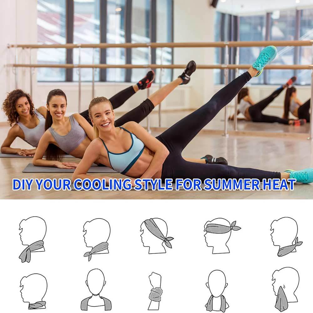 Sweat Exercise High Quality Refreshing Custom Gym Fitness Cooling Sport Towel Microfiber Cooling Towel