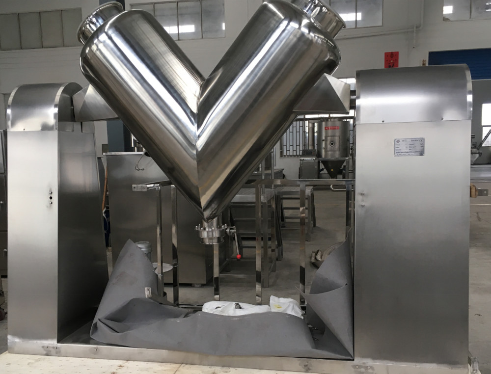 High Speed Lab Powder Mixer Machine Standard 50L Stainless Steel V Type Mixer