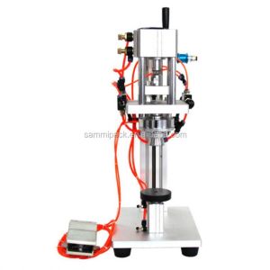Quality Pneumatic Desktop Perfume Collar Ring Pressing Machine Perfume Bottle Capping Machine for sale