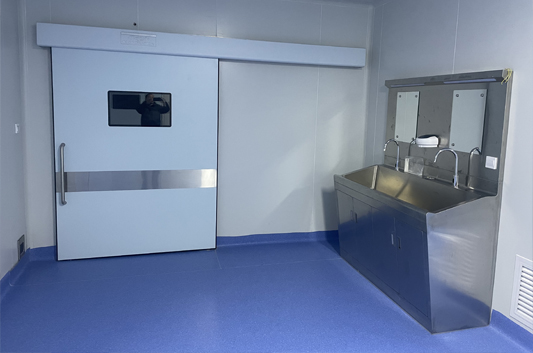 Rust-proof Hand Washing Surgical Scrub Sink Stainless Steel Material with Sensor Faucet for Hospital