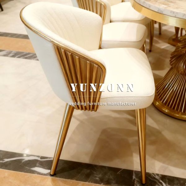 Factory Wholesale Luxury Wedding Reception Durable Stainless Steel Metal Chairs for Events