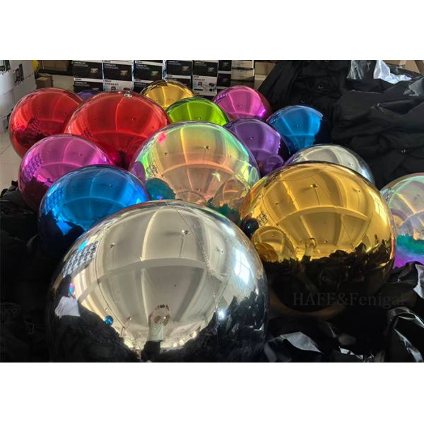 PVC Inflatable Mirror Balloon Multiple Colors Available Customizable spheres