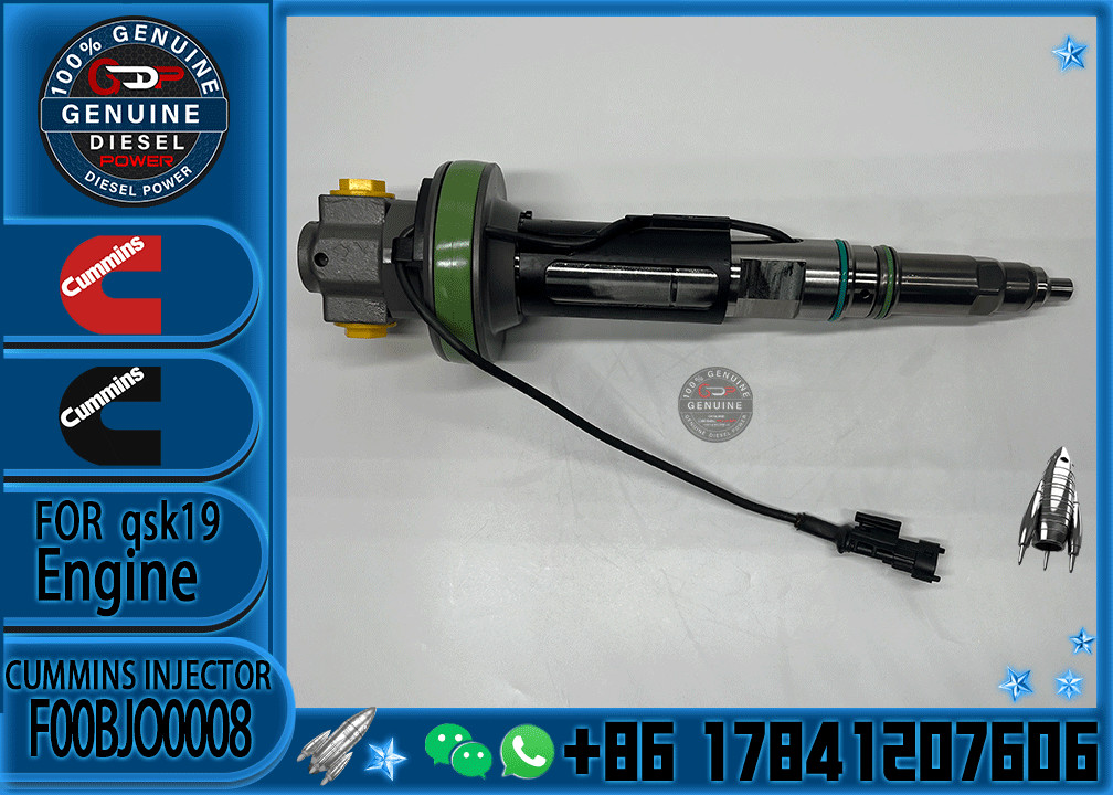 Reliable Fuel Injector Assembly F00BJ00009 For Cummins Engine QSK19 Series Matching Diesel 2881088