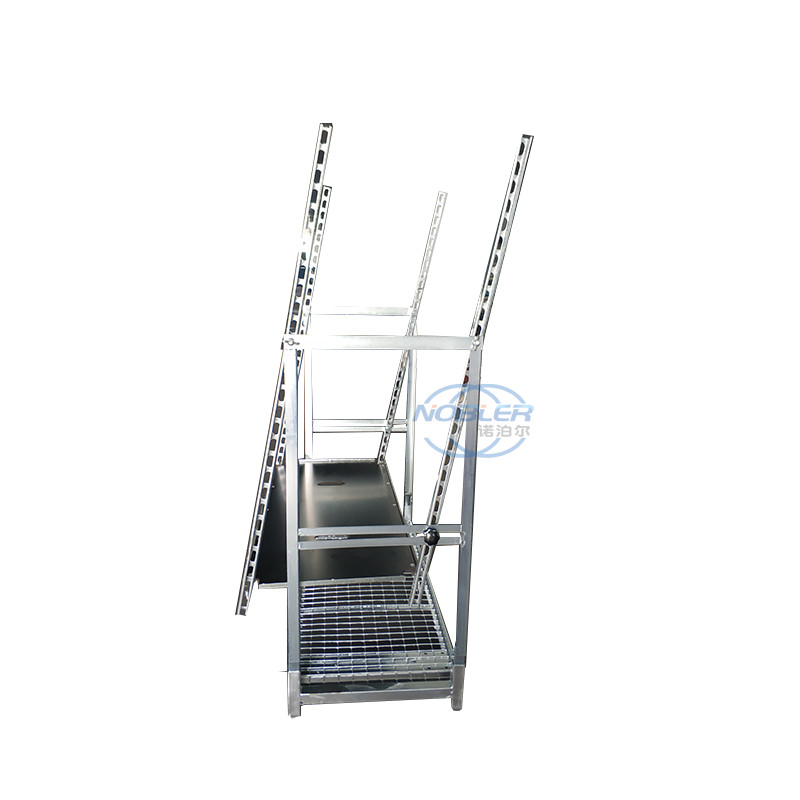 Danish Container 1350mm Standard Flower Trolley Folded And Installed For Quick Turnover