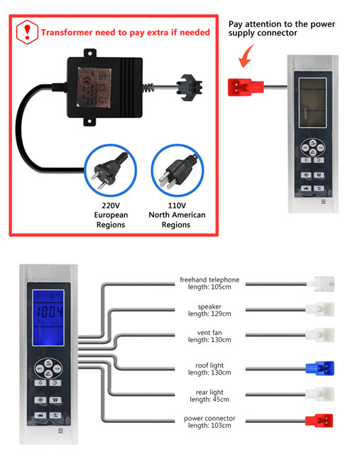 Frosted ABS Surface Shower Control Panel , Anti Crack Steam Shower Equipment