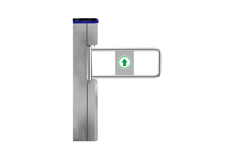 SUS304 DC24V Swing Barrier Turnstile RS232 With LED Indicator