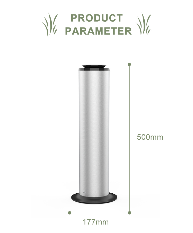 Electric Diffusers Fragrance Oil Scent Diffusers Aluminum Tower Scent 500Ml Wifi Hotel Waterless Diffuser