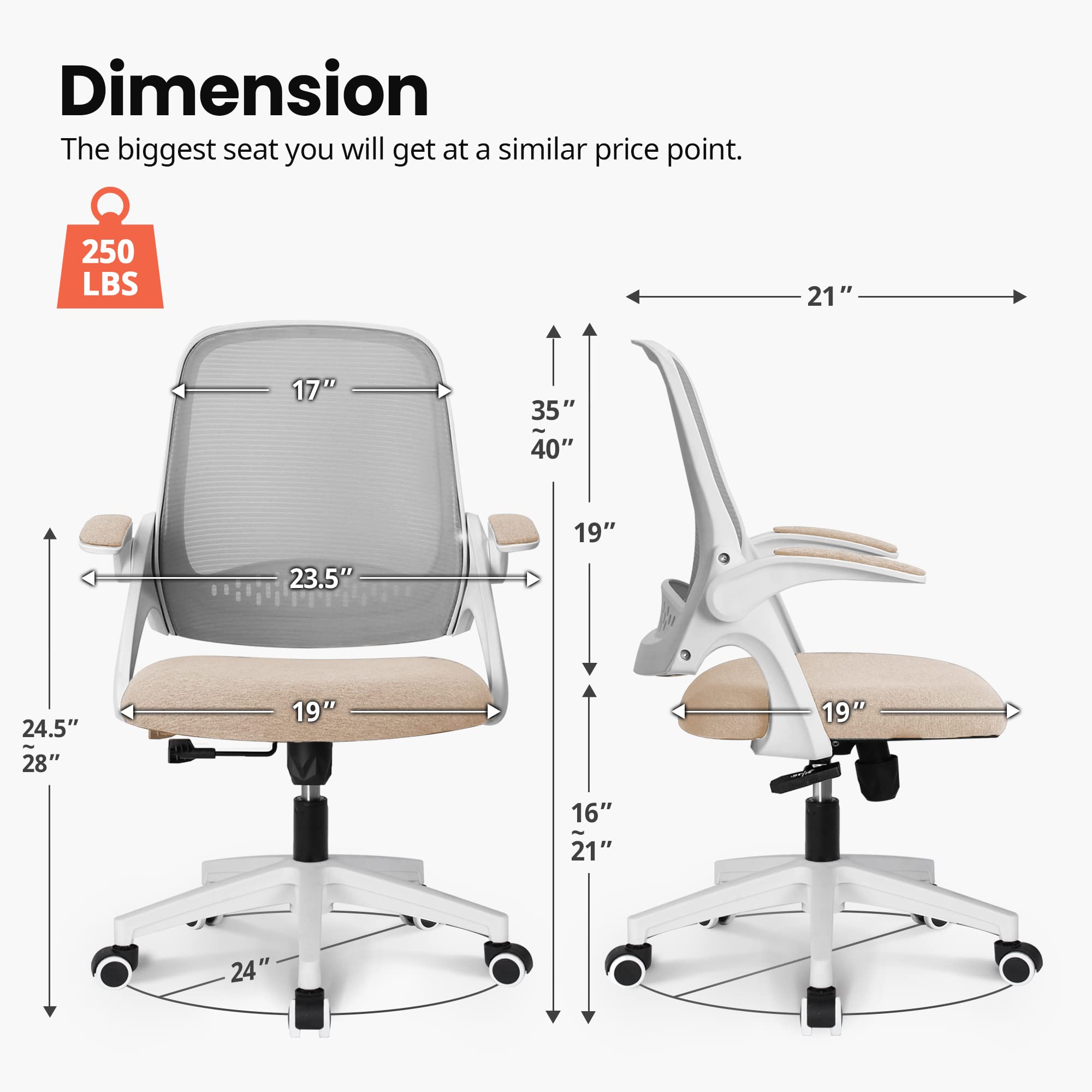 NEC Desk Computer Gaming Chair with Executive Ergonomic Lumbar Back Support Swivel Style