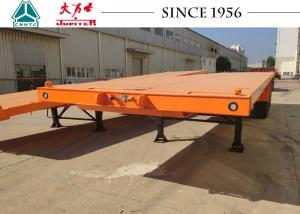 Quality 20FT To 45FT Spring Suspension Flatbed Trailer Loose Cargo Transport for sale