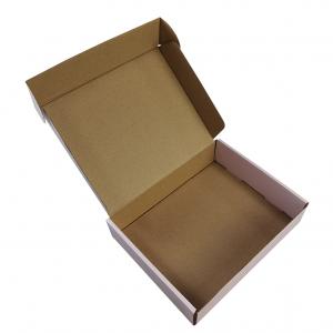 China Single Wall Corrugated Paperboard Boxes , Shipping Brown Corrugated Food Boxes on sale