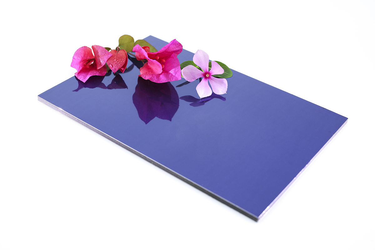Gray Mirror Finish UV Resistance Fire Rating B1/A1 Aluminum Composite Panel ACP Sheet 48 X 96 Inch