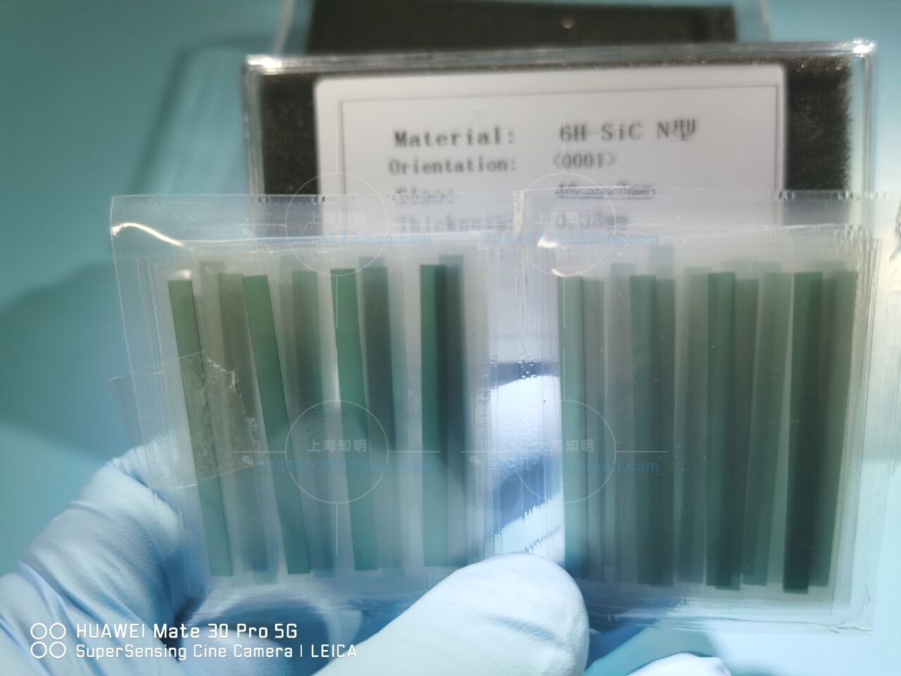 5x40mm Customized shape sic Crystal wafers 4H-N Sic Substrates chips