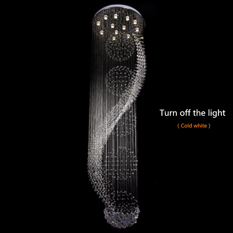 Long stair modern lamp crystal chandelier LED lights elegant chandelier(WH-NC-19)