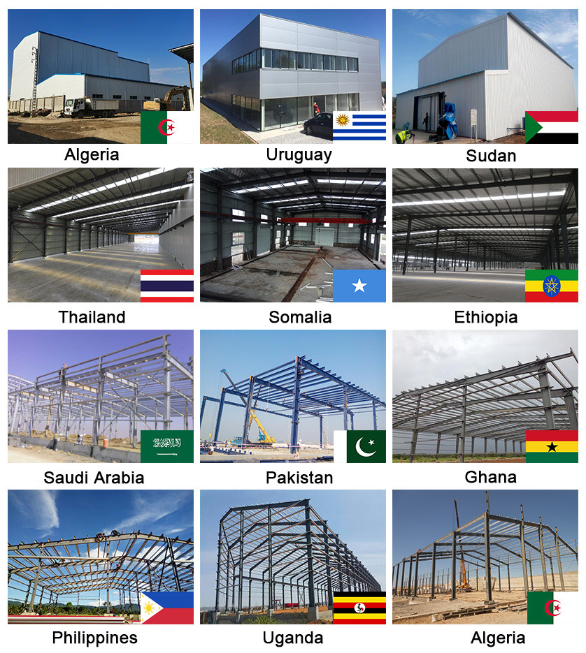 Steel Prefabricated Industrial Buildings Bolt Connection Weld Connection