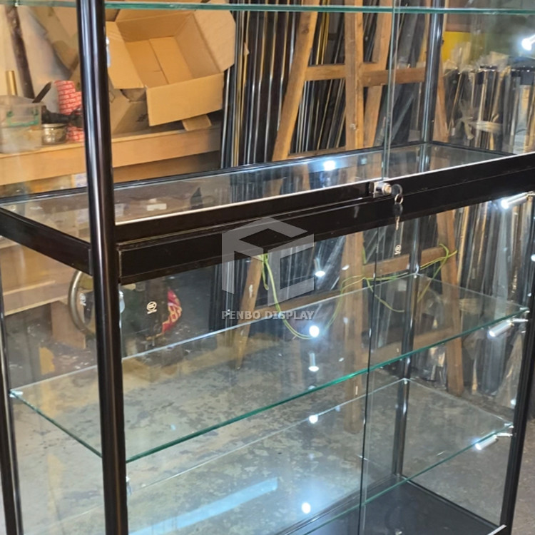 2000mm High Vertical Glass Display Cabinet ODM Acceptable