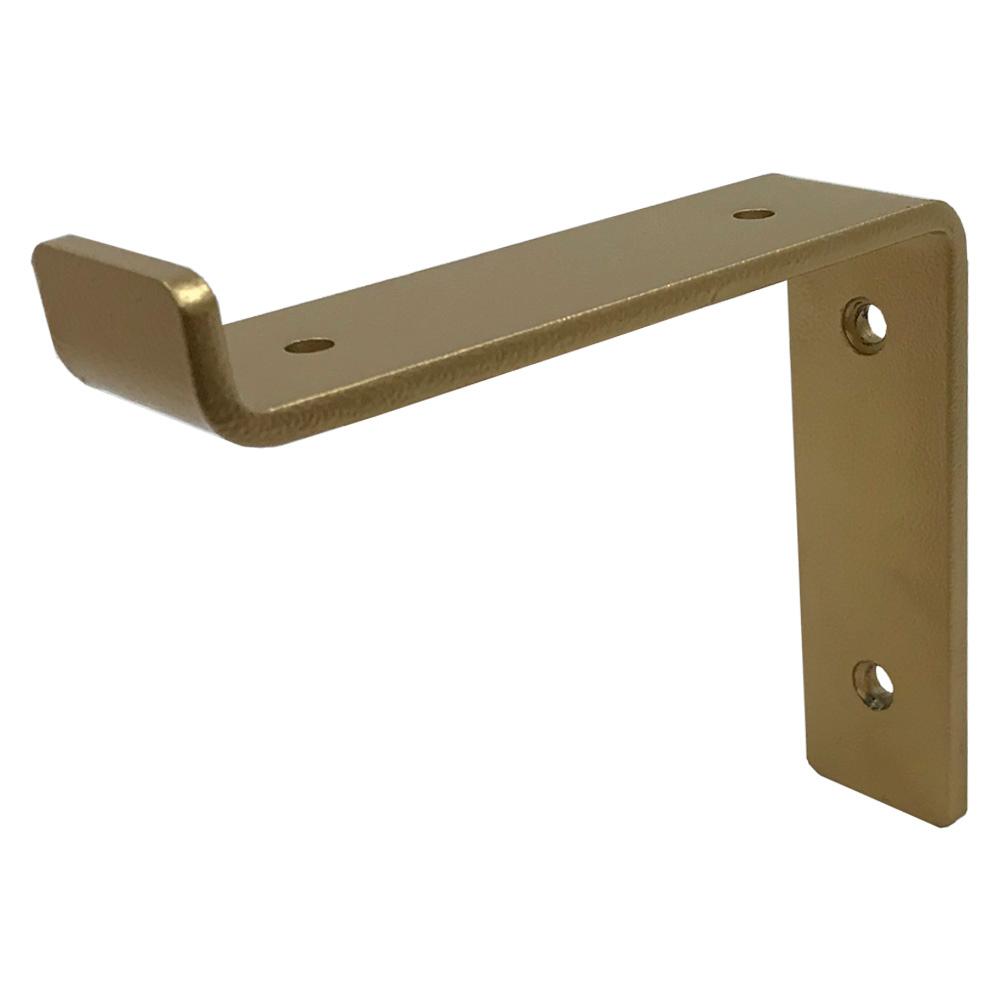 Customized Size Furniture Angle Brace Shelf Support with White J Shelf Hook Bracket