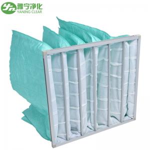 China YANING Ventilation Systems Replacement EN779 F9 ASHRAE MERV 15 Electrostatic Media Multi-Pocket Dust Collect Bag Filter on sale