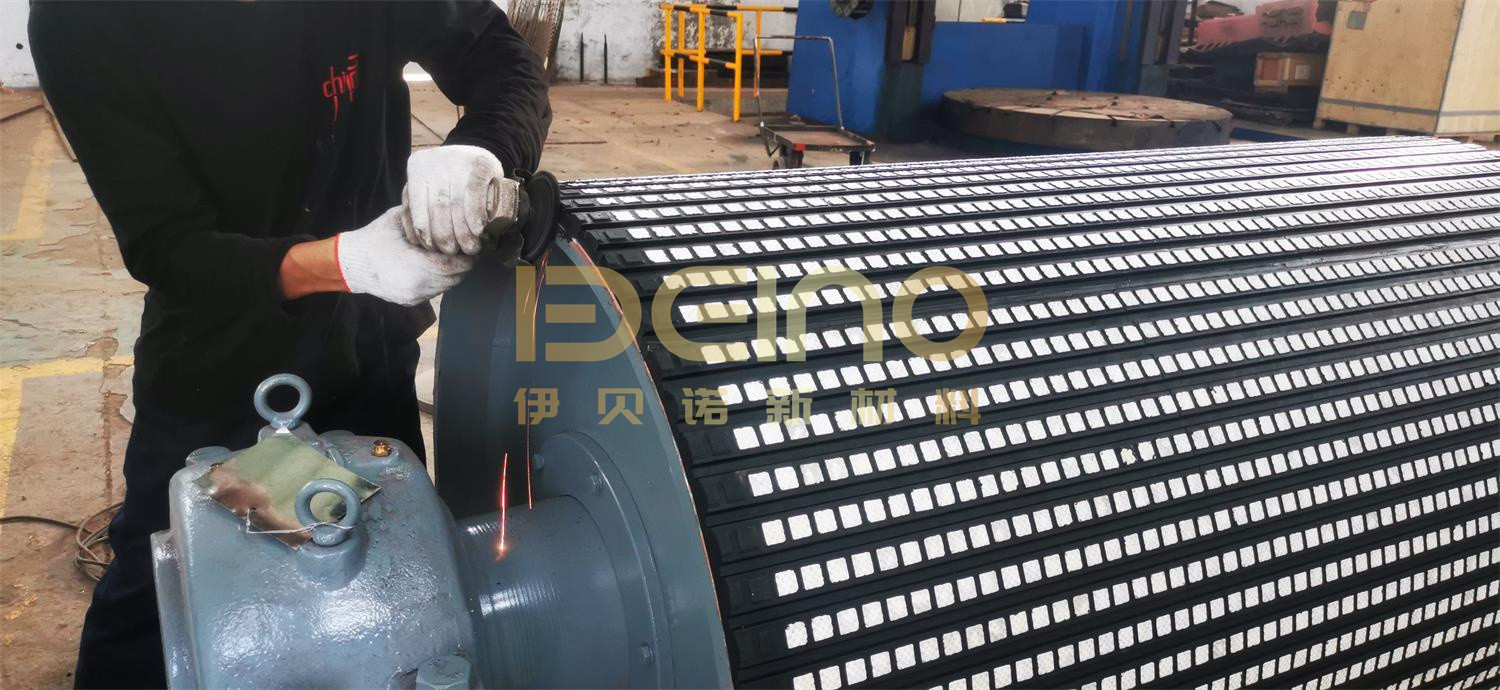 Ceramic Lagging Sheet High Abrasion Resistance Ceramic Pulley Lagging