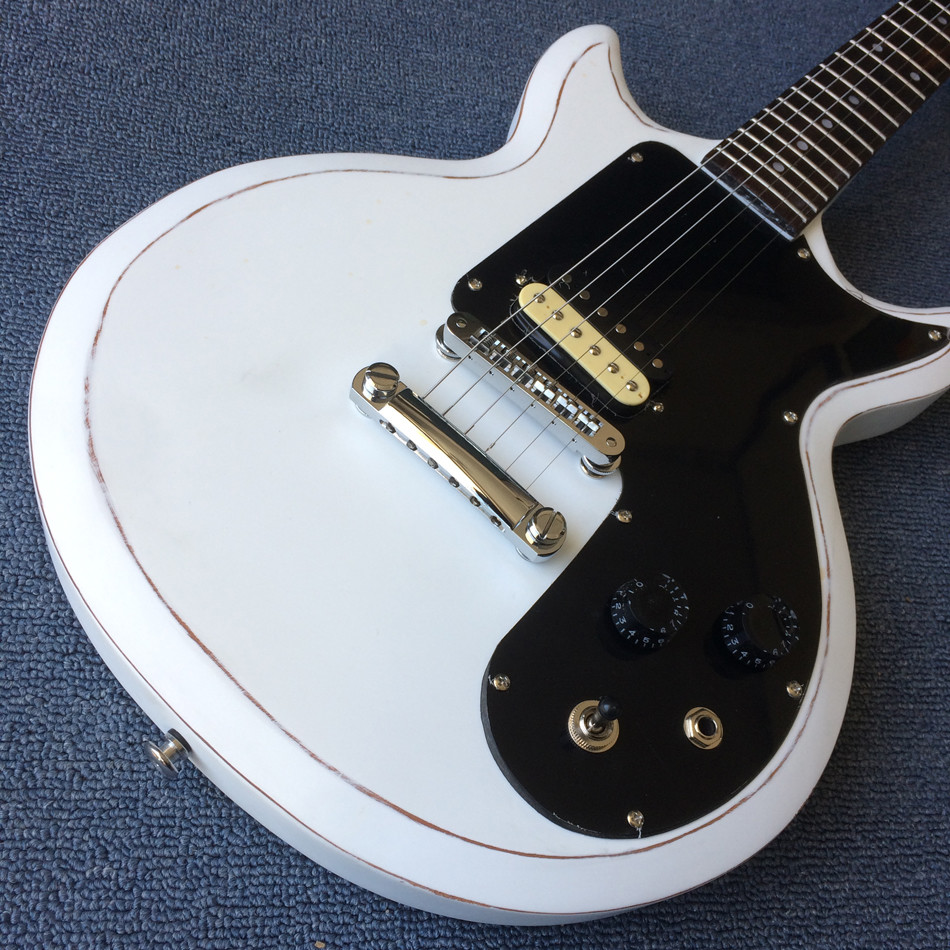 Custom Chrome Hardware with Tone-Pro Bridge Semi-Gloss Finish Alpine White Electric Guitar