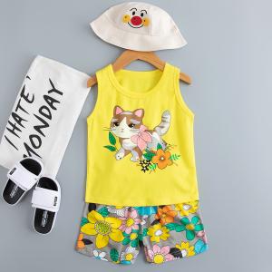 Quality Cartoon Animal Print Pyjamas Age 11 95% cotton For 1-12 Years Old for sale