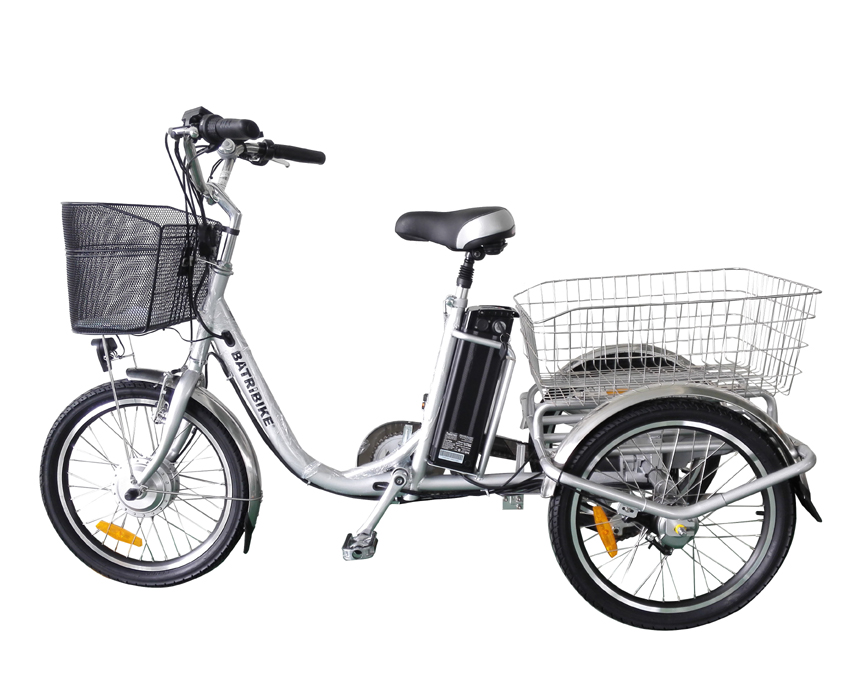 Perfect for Daily Electric Tricycle 250W 3 Wheel Bike With Basket EB01 20" Wheel Size
