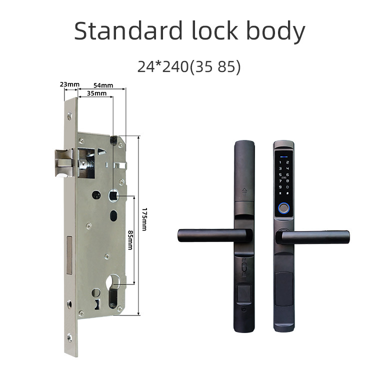 Wifi Control Glass Door Digital Lock ROHS Electronic Smart Door Lock