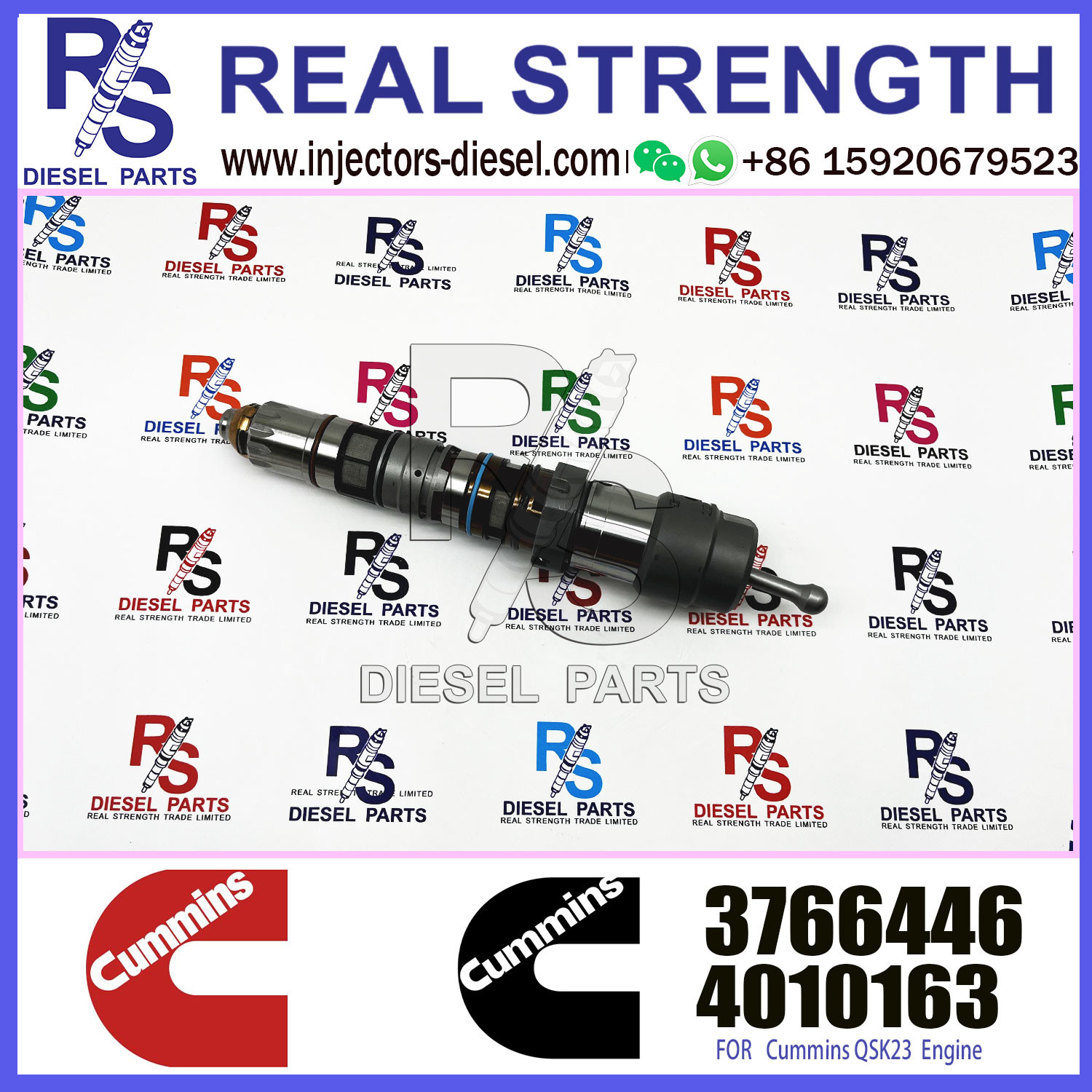 4928346 QSK23 Diesel Engine Common Rail Fuel Injector 4087887 4010163 3766446 4326781