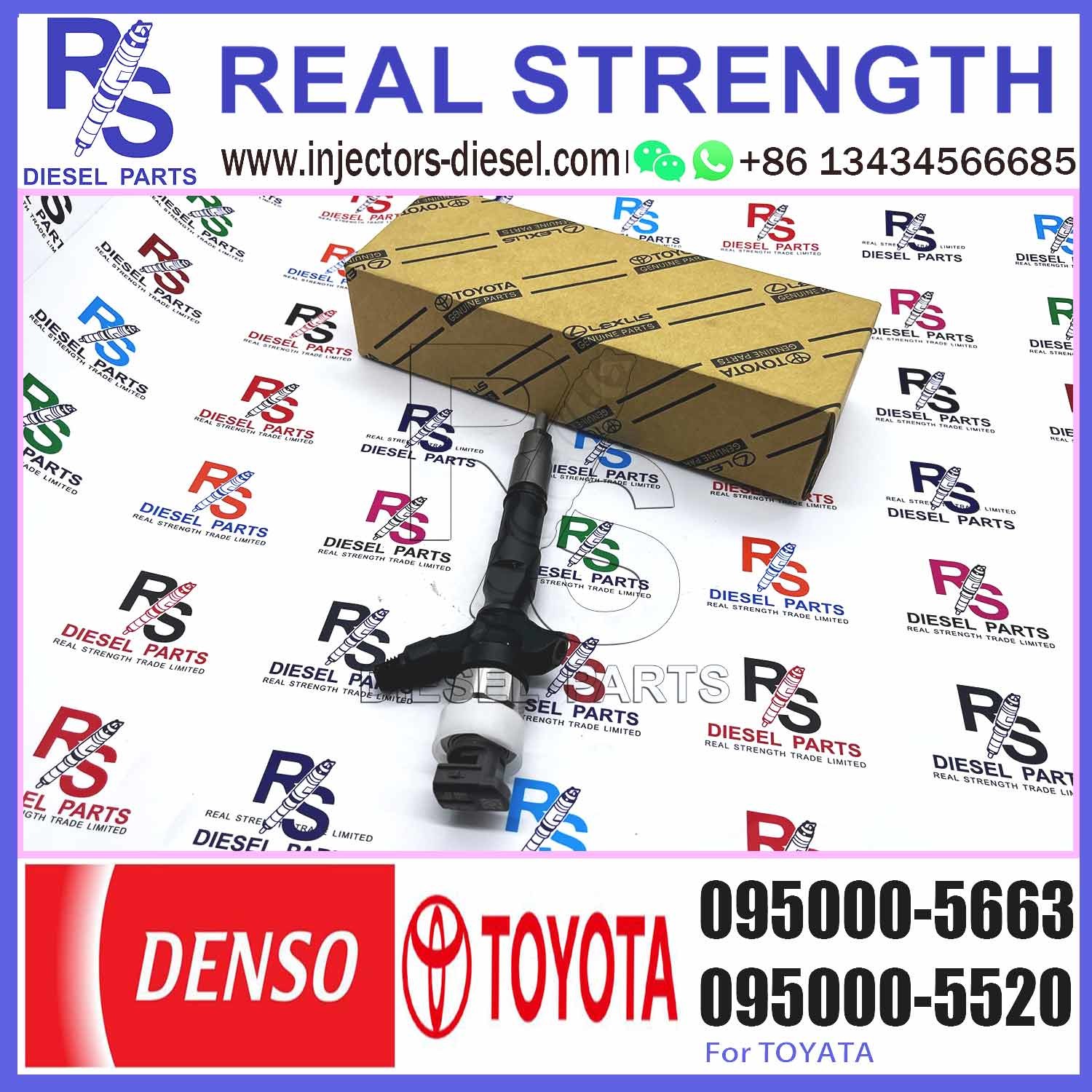 Quality Diesel Engine Parts 23670-30050 Common Rail Fuel Injector Assembly 095000-5663