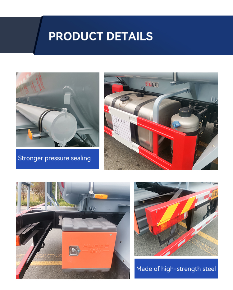 8x4 Drive Wheel Chemical Tanker Truck 15CBM Capacity Corrosive Toxic / Acidic Liquid Transport