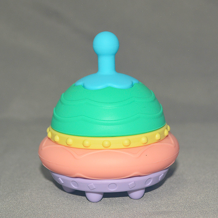 Customizable Children'S Educational Toy Hamburger Silicone Stacking Toy