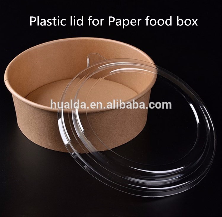 China cheap takeaway paper food bowl with plastic lid