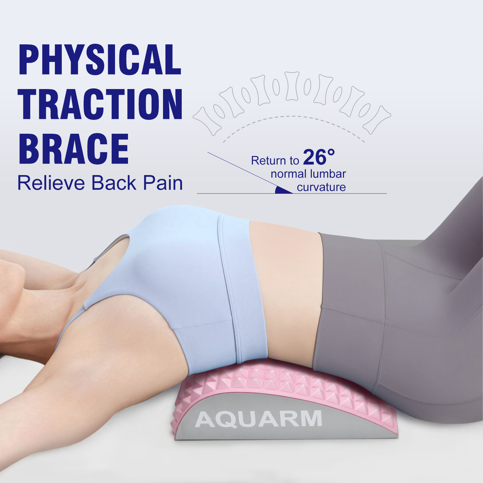 Revolutionize Your Back Health with Woowave Soft Foam Back Stretcher 9.6*11.7*3.5inch