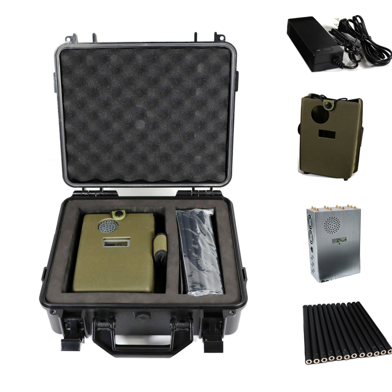 18W Output Power Handheld Signal Detector with 18 Channels and 2-25m Jamming Distance