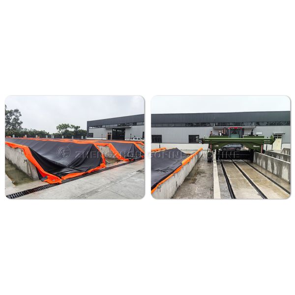 Composting Systems Windrow Composting Machine With Membrane Cover