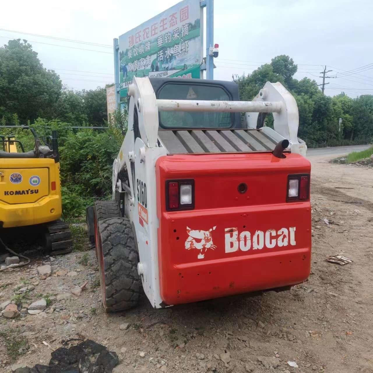 Turbocharged Used Skid Steer Loader Bobcat S160 High Speed