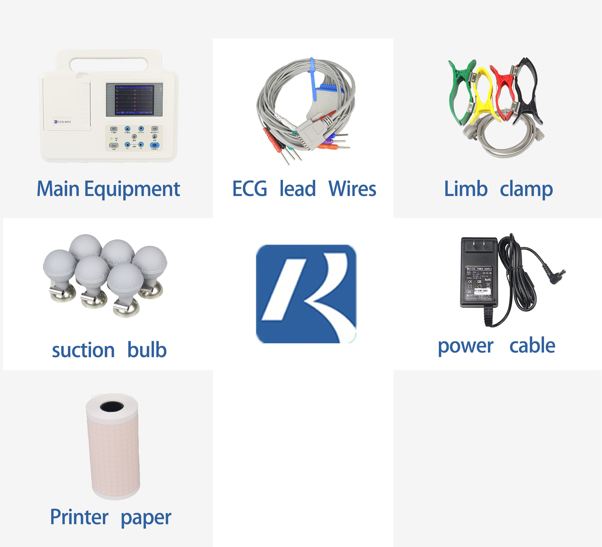 GB/T18830-2009 12 Leads Portable Vet ECG Machine