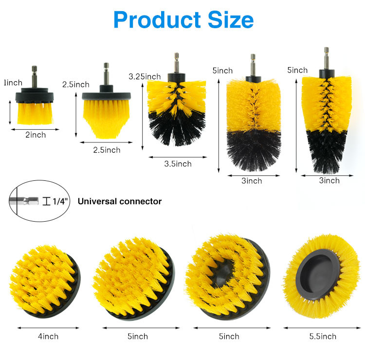 Multifunctional Scouring Pad Drill Attachment Drill Scrubber Kit OEM