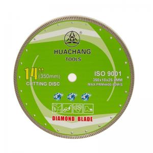 Quality 350mm Turbo Diamond Blade 14 In 25.4mm Bore For Granite Marble Tiles Hot Press for sale