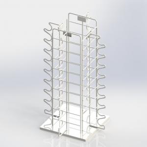 Quality Sunglasses Eyewear Metal Counter Display Stands With Rotated Base for sale